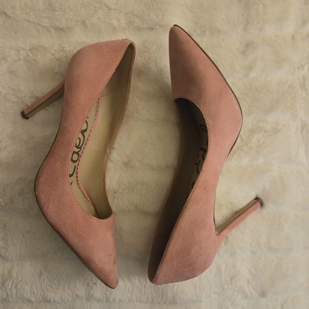 Sam Edelman Pink Suede Heels